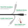 2PCS Trail Camera Power Cord 79-inch(2M), Trail Camera Accessories, 22AWG 3.5x1.35mm DC Plug with 2Amp Fuse Made for IP Camera CCTV Surveillance Security Camera view 4