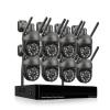 QDVOPHZA 8CH 3MP Wireless Security Camera Kit WiFi PTZ IP Camera Outdoor Auto Tracking Two-Way Audio Full Color Night CCTV Video(1T,8CH NVR 8 Cameras) view 1