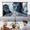 120inch Portable Projector Screen with Adjustable Tripod, 16:9 HD 4K Foldable Wrinkle Free Movie Screen for Home Theater, Movie Nights view 2