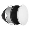 9 inch Reflectors, Photography Lamp Shape Dish Reflector with 60 Grid Unique Reflective Texture Inside for Studio Strobe Flash Light, Photography Applications view 1