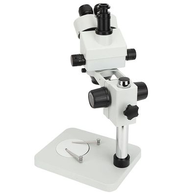 Adjustable Magnification Trinocular Stereo Microscope, Wide Field of View, Easy to Operate with Digital Camera, Ideal for Industrial Welding, Eyepiece 10X to with Computer