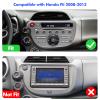 4+64G 10.1-inch Android 13 WiFi 6 Car Stereo for Honda Fit 2008-2013 IPS Touchscreen Screen Bluetooth 5.4 Car Radio with Carplay & Android Auto Support Backup Camera FM Navi SWC view 2