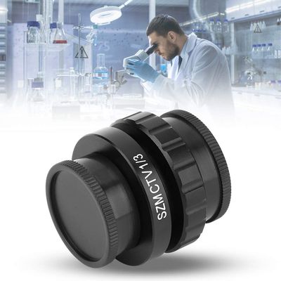 1 or 3 CTV, 3X Magnifier, Standard C Interface, high Definition Optical Coating Lens, SZMCTV 1 or 3 Adapter C Mount Lens Adapter for Trinocular Stereo Microscope Video Camera,