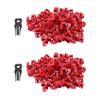 Ruitutedianzi 200Pcs Red RJ45 Port Ethernet LAN Hub Anti Dust Cover Plug Cap Blockout Protector with Proprietary Lock and Key view 1