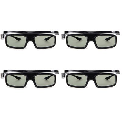 Ruitutedianzi 4Pcs Dlp-Link Active Shutter 3D Glass Gl1800 Rechargeable Eyewear for 3D Projector R20 R19 R15 P12 R9 R7