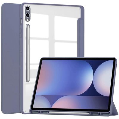 PMPLBEBAZ Tablet Case Suitable for Samsung Galaxy Tab S10 Plus 12.4" 2024 SM-X820 SM-X826B Tablet Cover with Shockproof & Auto Sleep(Lavender)