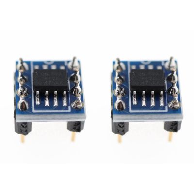 Ruitutedianzi 2Piece OPA627 X2 Turn to Dual Op Amp OPA627 Single Op Amp to Dual Op Amp Module SMD to DIP