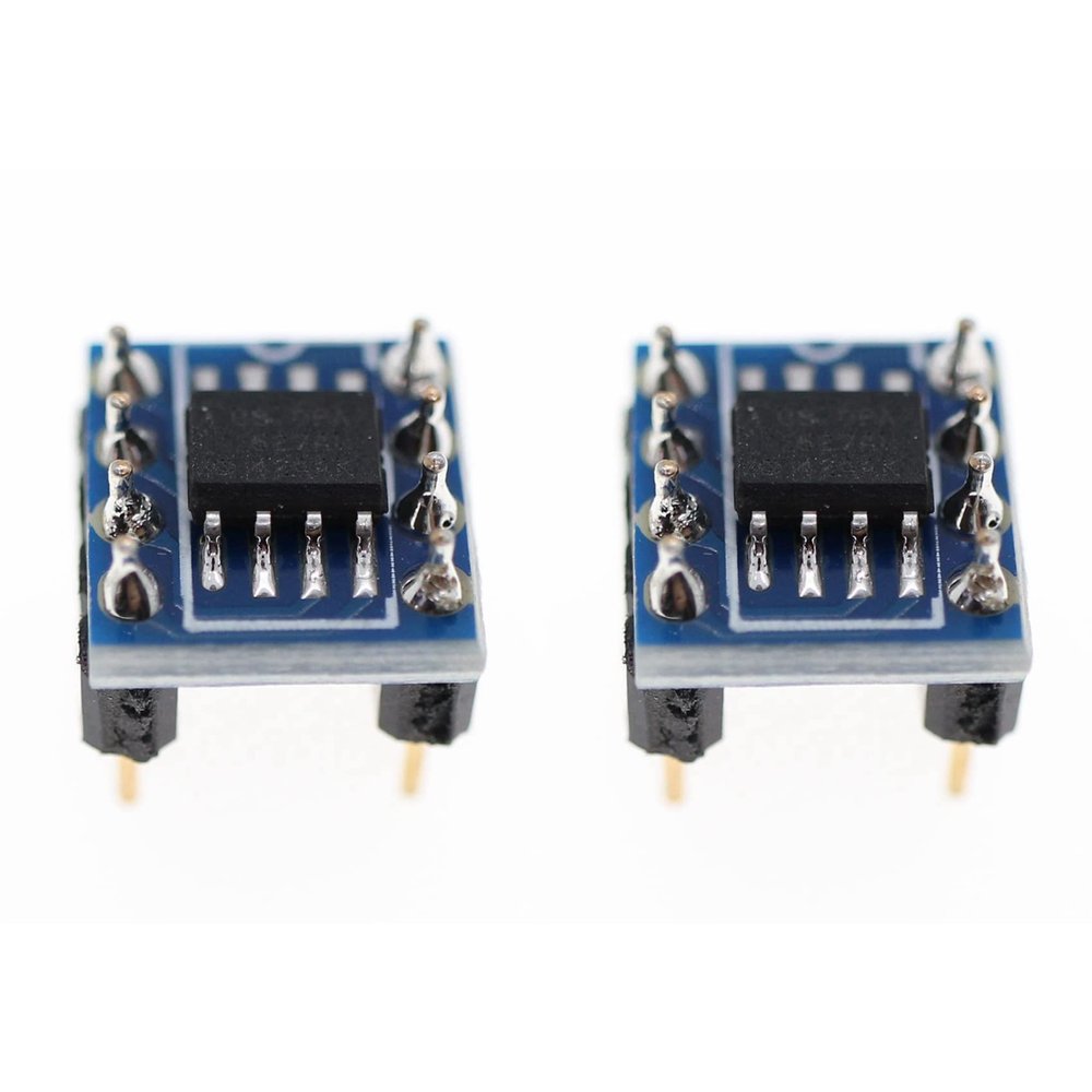 Ruitutedianzi 2Piece OPA627 X2 Turn to Dual Op Amp OPA627 Single Op Amp to Dual Op Amp Module SMD to DIP
