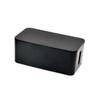 CONGARTENO Power Cord Storage Box Plastic Organizer for Cables Black Efficient for Home Office Keep Wires Hidden Tidy view 2