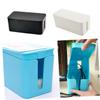 CONGARTENO Power Cord Storage Box Plastic Organizer for Cables Black Efficient for Home Office Keep Wires Hidden Tidy view 4