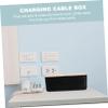 CONGARTENO Socket Storage Box Desktop Organizer Cable Cover Box Organizer Cord Holder for Desk Cable Management view 3