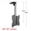 Adjustable Tilt Ceiling TV Mount Fits Most 26 to 45 Inch LCD Monitors, 20kg Load Capacity, Hole Spacing Up to 200-200mm view 3