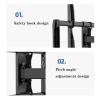 32"-100" Heavy Duty Wall Mount TV Mount Full Motion Articulating Arm Extend Tilt Swivel Large Screen TV Mount Supports Up to 176 Lbs. view 3