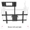 37"-75" Multifunctional TV Wall Mount Full Motion Articulating Arm Swivel Tilt Extension Swivel TV Mount, Max Hole Spacing 600x400mm Up to 87 Lbs view 4