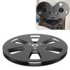 1/4 7 Inch Empty Reel for Reel to Reel Tape Recorder for Open Reel Sound Deck, Aluminum Alloy Recording Takeup Reel with 3 Hole, Replacement Opening Machine Part (Black Grey) view 2