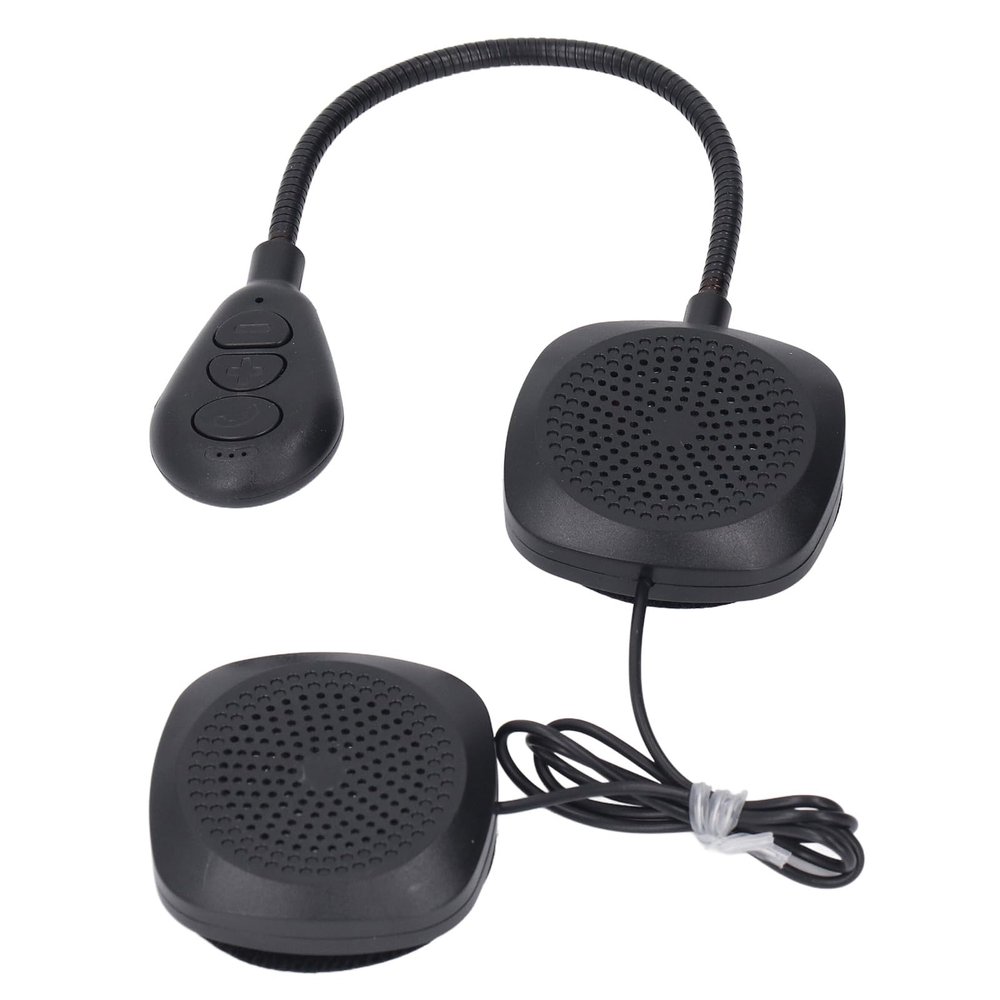 Wisoqu Motorcycle Helmet Bluetooth Headset with HiFi Stereo Sound, IPX56 Water Noise Reduction Helmet Headphone with Music Call Control Automatic Answering