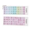 Colorful English Language Keyboard Stickers Coating PVC Material 2pcs Keycaps Stickers for Laptop Desktop Computer (A) view 3