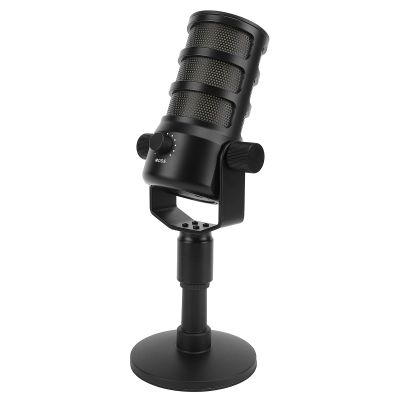 USB Microphone, Computer Condenser Gaming Mic with Colorful Light, Clear Sound Pickup Adjustable Volume HiFi PC Microphone for Streaming Broadcast and Videos