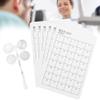 Optical Flipper Set, Modern Eye Exercise Tool, 150 Degree Adjustable Optometry Plastic Flip, with 6pcs Visual Card, for Eye Care and Vision Improvement Anywhere (200 Degrees) view 4