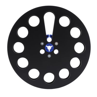 1/4 7 Inch Empty Tape Reel, Universal Opening Machine Part Opener Empty Plate, Aluminum Alloy Empty Take Up Reel to Reel Small Hub for Studer (Black)