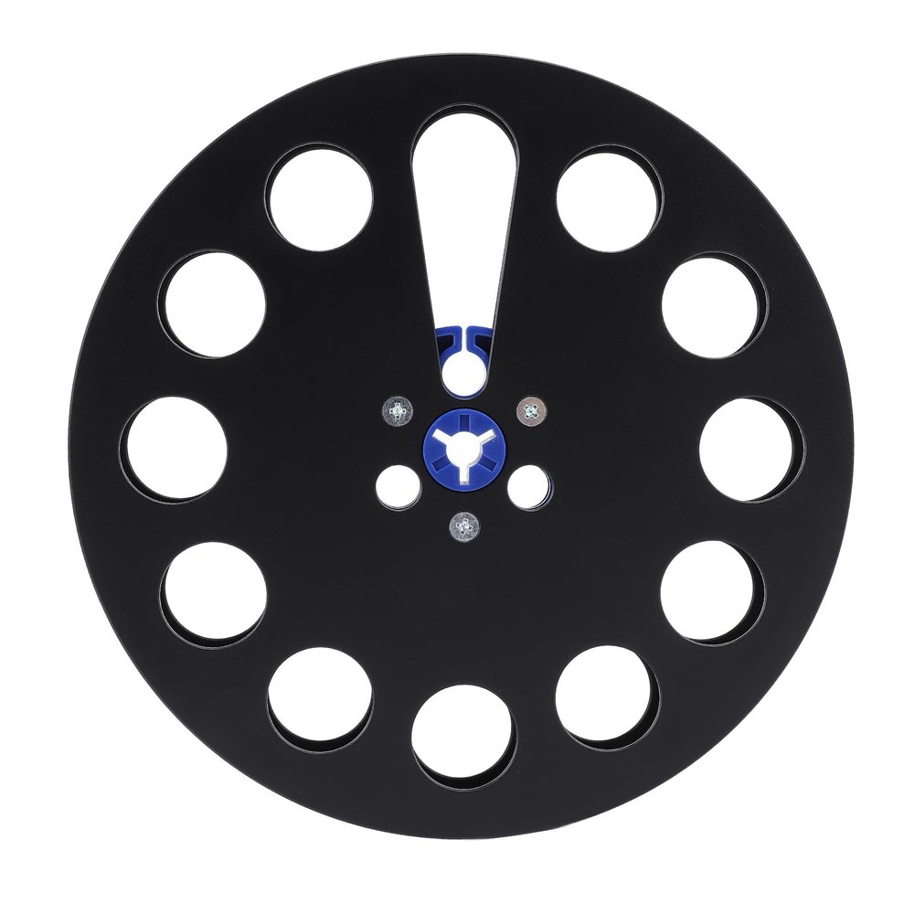 1/4 7 Inch Empty Tape Reel, Universal Opening Machine Part Opener Empty Plate, Aluminum Alloy Empty Take Up Reel to Reel Small Hub for Studer (Black)