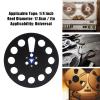 1/4 7 Inch Empty Tape Reel, Universal Opening Machine Part Opener Empty Plate, Aluminum Alloy Empty Take Up Reel to Reel Small Hub for Studer (Black) view 2