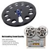 1/4 7 Inch Empty Tape Reel, Universal Opening Machine Part Opener Empty Plate, Aluminum Alloy Empty Take Up Reel to Reel Small Hub for Studer (Black) view 4