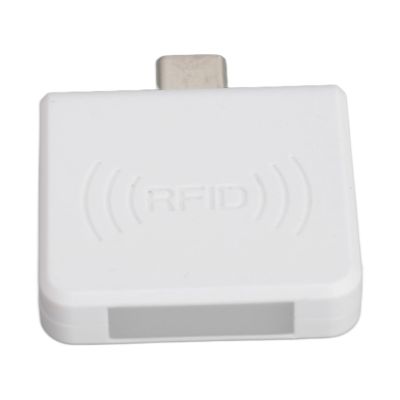 Reader, Type C IC Card Reader Less Mobile Phone Card Reader Card Reader Writer with Radio Frequency Identification Card Reader 13.56Mhz for (White)