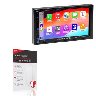 BoxWave Screen Protector Compatible with BOSS Audio Elite BE7ACP.X - ClearTouch Anti-Glare ToughShield 9H (2-Pack), Anti-Glare 9H Tough Flexible Film Screen Protector