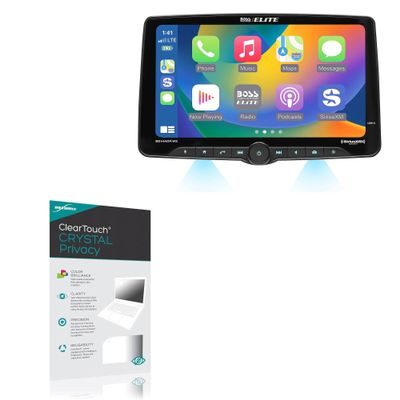 BoxWave Screen Protector Compatible with BOSS Audio Elite BE14ACP.WXC - ClearTouch Crystal Privacy (2-Pack), Privacy Screen Protector Flexible Film Clear