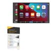 BoxWave Screen Protector Compatible with Jensen CAR710-4 - ClearTouch Anti-Glare Privacy (2-Pack), Privacy Screen Protector Flexible Film Anti-Glare view 1