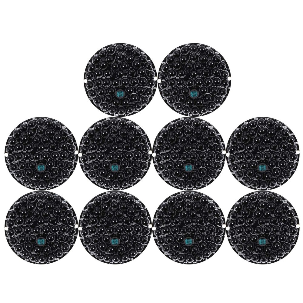 Ruitutedianzi 10X IR Infrared LED Board 940Nm 48Pcs IR LEDs at Night No Exposure Light Board