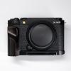 Iborrys L-Shaped Camera Handle Compatible with Fujifilm X-M5 XM5 Camera Precious Vintage Solid Wood | Handcrafted by Experienced Artisans (African Blackwood Black) view 1