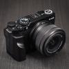 Iborrys L-Shaped Camera Handle Compatible with Fujifilm X-M5 XM5 Camera Precious Vintage Solid Wood | Handcrafted by Experienced Artisans (African Blackwood Black) view 2