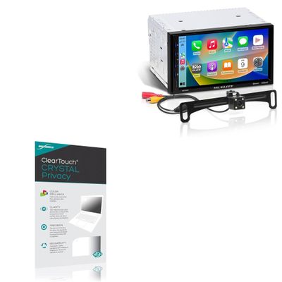 BoxWave Screen Protector Compatible with BOSS Audio Elite BE7ACP.WXC - ClearTouch Crystal Privacy (2-Pack), Privacy Screen Protector Flexible Film Clear