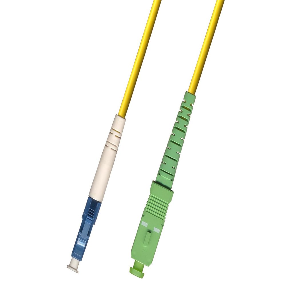 10M Singlemode Simplex Fiber Optic Cable (9/125) - LC/UPC to SC/APC