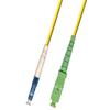 10M Singlemode Simplex Fiber Optic Cable (9/125) - LC/UPC to SC/APC view 1