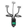 Camera Flash, 3 Head with Hot Shoe Flexible Arms for DSLR Cameras, Digital Camera Macro Speedlight, Support Independent Control 8 Levels Adjustable view 1