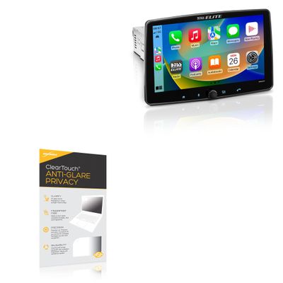 BoxWave Screen Protector Compatible With BOSS Audio Elite BE9ACP.WXC - ClearTouch Anti-Glare Privacy (2-Pack), Privacy Screen Protector Flexible Film Anti-Glare