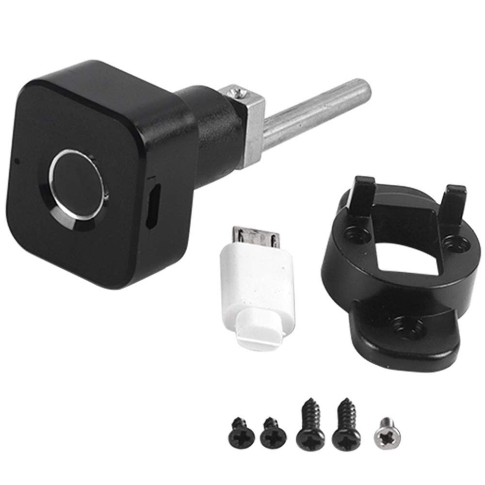 evhooe Fingerprint Lock Cabinet Fingerprint Padlock Smart Fingerprint Cabinet Drawer Digital Safety Lock USB Charging
