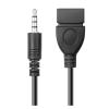 3.5mm A-dio AUX Jack to USB 2.0 Type A Male to Female OTG Converter Adapter Cable Fit Compatible Car view 2