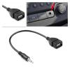 3.5mm A-dio AUX Jack to USB 2.0 Type A Male to Female OTG Converter Adapter Cable Fit Compatible Car view 4