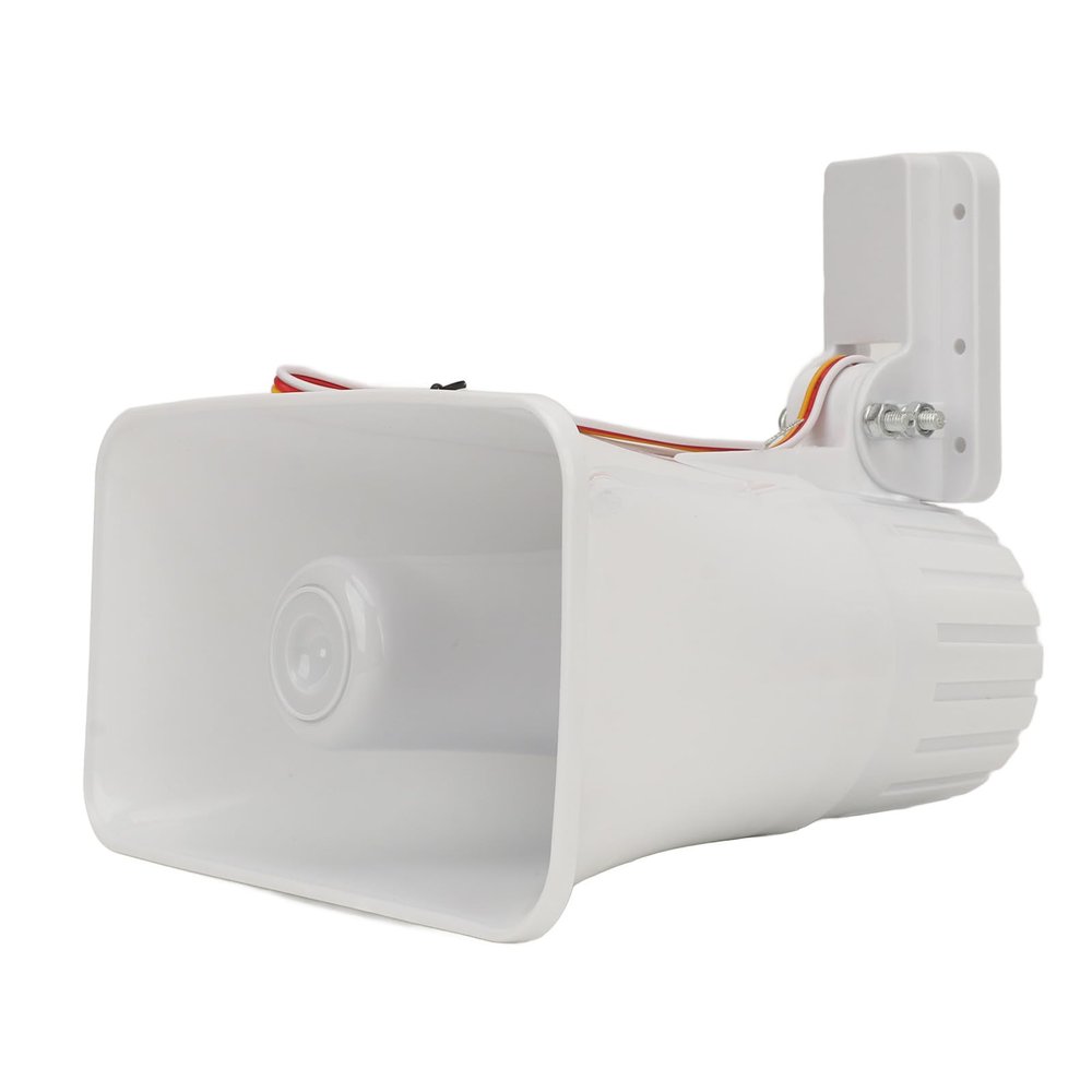 Cunyuer Alarm Siren, Wired Alarm Siren Horn, 120db 30W Siren Dual Tone Indoor/Outdoor DC 12V, Siren for Burglar Home Security