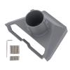 Satellite Pole Mount Bracket Aluminum Alloy 22mm to 53mm for Multifunctional Kit for Gen 3 Pipe Adapter (Gray) view 1