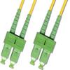 0.3M (1ft) Singlemode Duplex Fiber Optic Cable (9/125) - SC/APC to SC/APC view 1