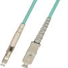 150M 10gb 10 Gigabit Multimode Simplex Fiber Optic Cable (50/125) - LC to SC view 1