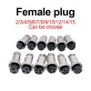 BHUPWZE GX20 Connector Female Plug Flange Socket Diam 20mm Push-Pull Circular Quick Connector 2/3/4/5/6/7/8/9/10/12/14/15pin(GX20 Female Plug,14P) view 2