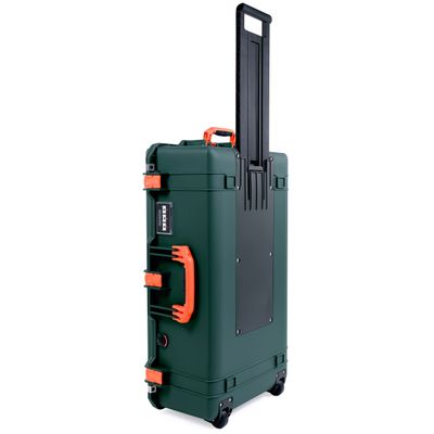 Trekking Green Pelican 1615 Air case with Orange Handles & latches. Comes Empty.