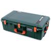Trekking Green Pelican 1615 Air case with Orange Handles & latches. Comes Empty. view 2