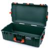 Trekking Green Pelican 1615 Air case with Orange Handles & latches. Comes Empty. view 4